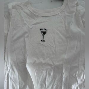 White 'Tini Time' Graphic Tee